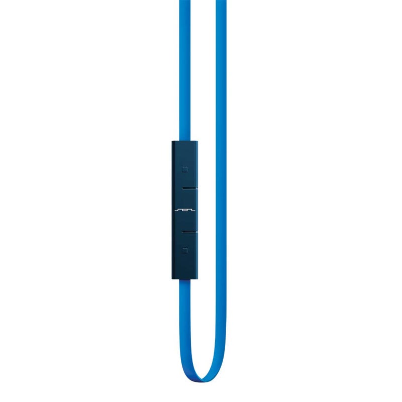 SOL REPUBLIC Jax Wired 3-Button In-Ear Headphones, Apple Compatible, Tangle Free Cable, In-Ear Noise Isolation, 4 Ear Tip Sizes, Great For Calls, 1111-36 Blue - Image 3